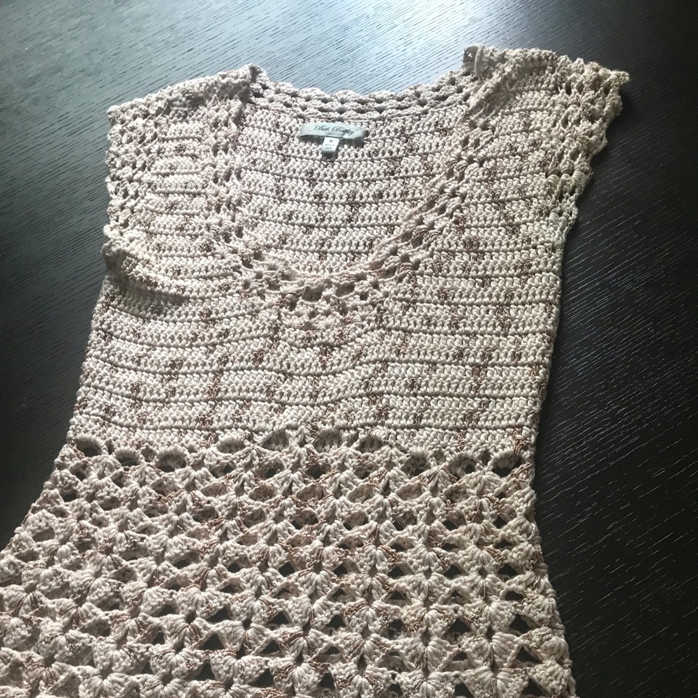 Bohemian crocheted sweater